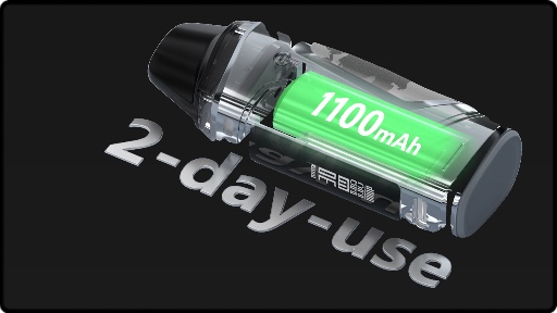 Une batterie intégrée de 1100mAh